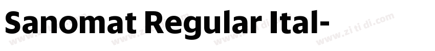 Sanomat Regular Ital字体转换